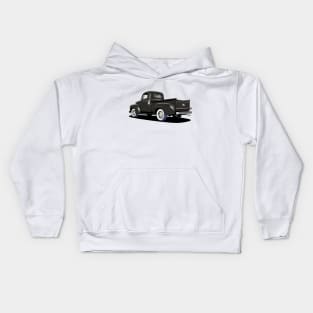 Ford F1 truck in black Kids Hoodie